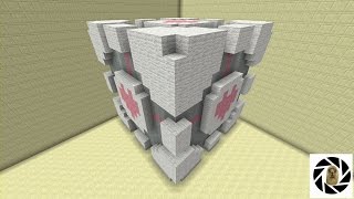 Minecraft  How To Build A Portal Companion Cube [upl. by Roydd]