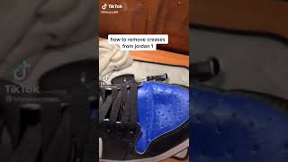 How to remove crease for air Jordan 1’s [upl. by Ahseel]