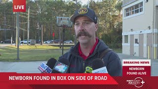 Baby safe after being left in box at St Johns County fire station officials say [upl. by Schroder380]