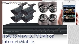 How to view CCTV DVR over InternetMobile [upl. by Streeto]