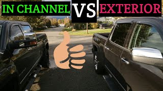 In Channel VS Exterior AVS Window Visors [upl. by Cornelle]