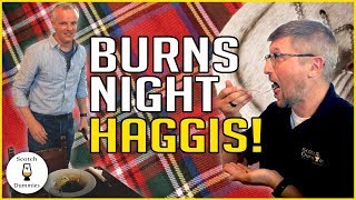 Mark Trying Haggis with Aqvavitae in 60 seconds Burns Night Haggis [upl. by Batha]