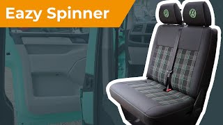 Eazy Spinner Double Passenger Seat Swivel Base for VW T5 and T6 [upl. by Llirret]