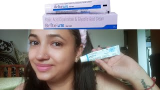 Brite Lite cream review skinbrightening unevenskintonemelasma fairskin [upl. by Publea]