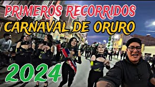 Primeros Recorridos Rumbo al Carnaval de ORURO 2024 [upl. by Nivre]