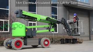 JOVOO 14m Articulated Boom Lift With Battery Power [upl. by Llewol479]