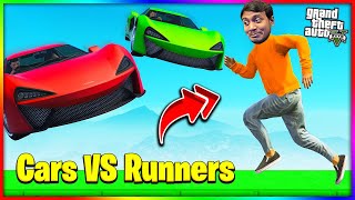 Super Cars VS Runners in GTA 5 [upl. by Adalbert969]