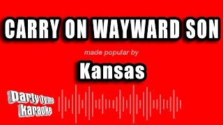 Kansas  Carry On Wayward Son Karaoke Version [upl. by Mahalia]