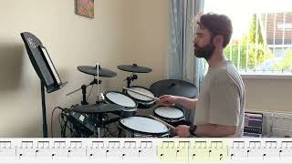 Georgia On My Mind  Rockschool Grade 2 Drums with notation [upl. by Htez]