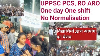 UPPSC PCS RO ARO one day one shift महाआंदोलन trending uppcs uppscroaro protest [upl. by Becker107]