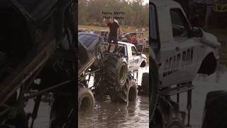 Jeep Rubicon Climbs Ford’s Tractor Tires mudbog offroad tractortires mudslinging [upl. by Sitto]