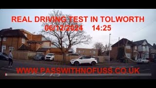 REAL DRIVING TEST ROUTE IN TOLWORTH 13 [upl. by Nosyd]