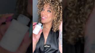 OLAPLEX N°3 Results on Blonde Curly Hair curlyhair [upl. by Diego]