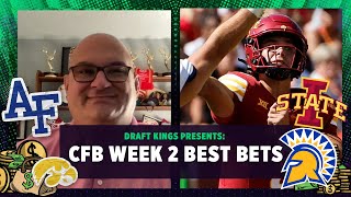 CFB Week 2 Best Bets Iowa State vs Iowa SJSU vs Air Force  Bear Bets [upl. by Cherlyn]