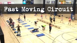 Moving Circuit  High Intensity Group Workouts [upl. by Sukcirdor642]