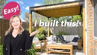 Easy Pergola  How i built this pergola in a couple of days [upl. by Susannah]