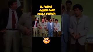 Il primo green pass della storia 🤣 Lino Banfi e Paolo Villaggio videomix74 linobanfi daridere [upl. by Aylad872]