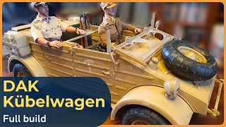 Dragon DAK Kübelwagen type 82 scale 16  Full build RC DIY kit ww2 [upl. by Apilef]