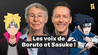 Les voix françaises de Boruto et Sasuke ce sont eux   Fabienne Loriaux et Christophe Hespel [upl. by Lemar]