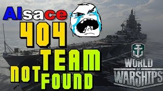 Alsace  283k  404 team not found  World of Warships [upl. by Sedecram]