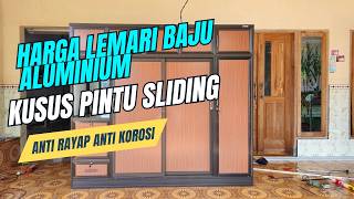 HARGA LEMARI PAKAIAN ALUMINIUM 4 PINTU pandawaaluminium [upl. by Pliam]