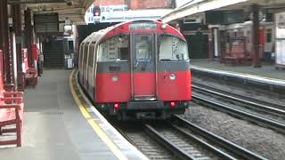 2009 London Underground Piccadilly Line 1973 Stock train departs Barons Court [upl. by Dnomde]