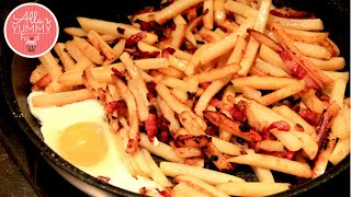 How to make Fried Potatoes Chips  Latvian Recipe  Жареная картошка с луком [upl. by Fox]