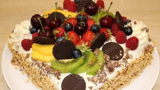 GÂTEAU DANNIVERSAIRE FRUITÉ FACILE CUISINERAPIDE [upl. by Ahsinroc711]