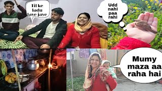 Til Chauth or Puga Fast💞2024Chand bahut late nikla😑Radhita ko uthaya maine peth pe🤭Red chand [upl. by Maitland49]