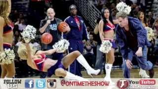 Will Ferrell Hits Cheerleader In Face With Basketball at Pelicans  Will ferrel KO Cheerleader [upl. by Sheffield652]