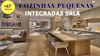 67 Modelos Cozinhas e Salas Pequenas Integradas  Rizza Diniz Arquiteta [upl. by Aknayirp17]