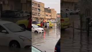 Heavy rain in Dammam today Shorts youtubeshorts [upl. by Zelten]