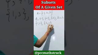 How To Find Subsets Of A Given Set🔥 Settheory set Subsets kaise nikalte hai [upl. by Pudendas195]