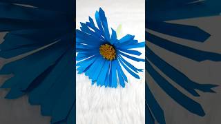 DIY Paper Flower diy art craft trendingshorts shorts flowers homedecor gift [upl. by Aleekat]