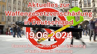 Aktuelles zur Waffengesetzverschärfung in Deutschland VDB Livestream am 25062024 Teil 1 [upl. by Ayekim141]