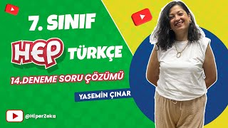 7Sınıf Türkçe Hep Deneme  14Deneme Soru Çözümü [upl. by Adahsar355]