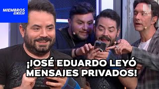 ¡José Eduardo Derbez pone a sudar a los Miembros al revisar sus celulares  Miembros al Aire [upl. by Nugesulo556]