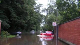 Hochwasser in GronauEpeParkHighwater in Germany [upl. by Lesslie]