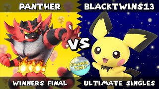 CT  08  Panther Incineroar vs Blacktwins13 Pichu  Winners Final  SSBU Smash Ultimate [upl. by Ahtelrac]