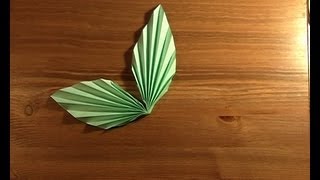 origami paire de feuilles pair of leaves [upl. by Bremer]