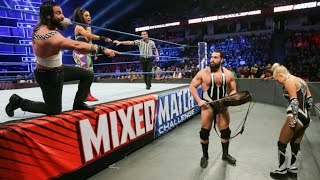 wwe mixed match challenge Rusev amp Lana vs Elias amp Bayley [upl. by Zalea]