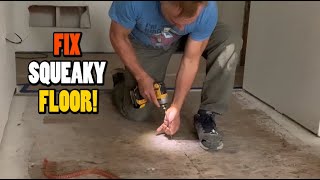 How To Fix A Squeaky Subfloor [upl. by Ludlow]