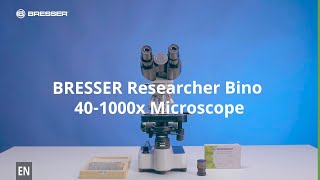 BRESSER Researcher Bino 401000x Microscope [upl. by Nnylirak576]