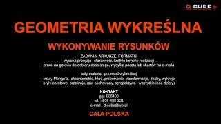 GEOMETRIA WYKREŚLNA  WYKONYWANIE RYSUNKÓW [upl. by Ikiv]