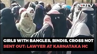 quotWhat About Ghoongat Turban Crossquot Hijab Case In Karnataka High Court [upl. by Enellij]