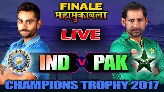 LIVE INDIA Vs PAKISTAN Live Scores amp Commentary  ICC Champions Trophy 2017 I Finale match [upl. by Hercules195]