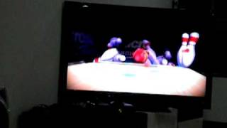 Kinect Sports bowling perfect 300 曲球300分 [upl. by Ayamat]