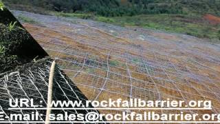 Rockfall barrier application and types [upl. by Ambrosio]