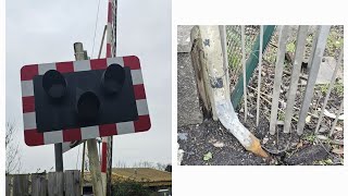 Damaged Wigwag amp New Yodel Dunmurry Glebe Road Level Crossing Belfast Monday March 11032024 [upl. by Joanne]