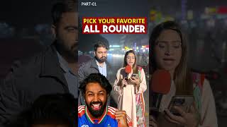 PICK YOUR FAVORITE ALL ROUNDER quiz cricket foryou fypシ゚ guesstheplayer quiztime viralvideo [upl. by Nahgaem]